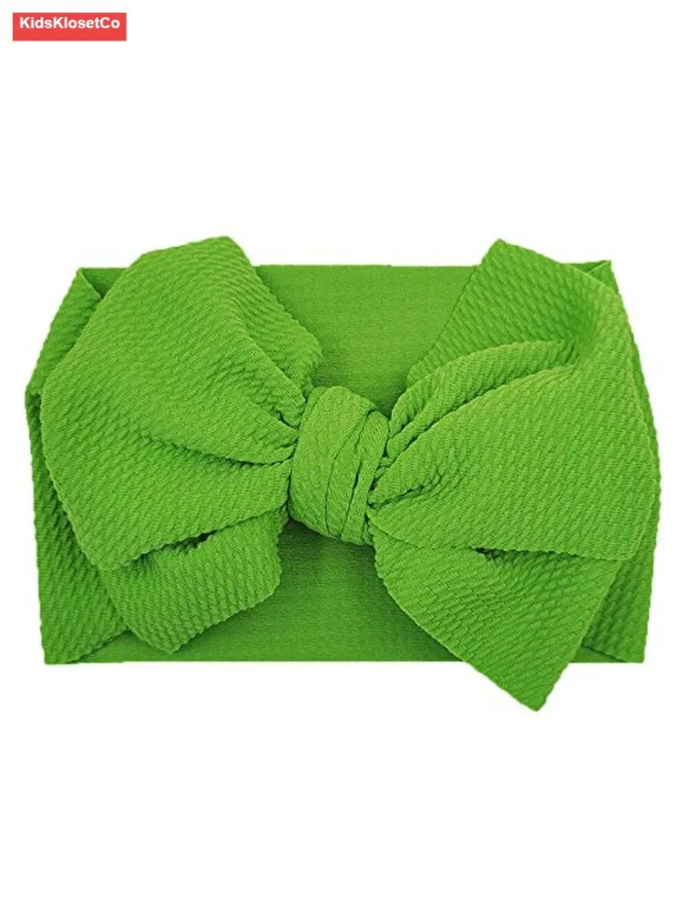10-Pack Oversized Large Bow Headbands, Elastic Nylon Hair Wraps for Baby Girls